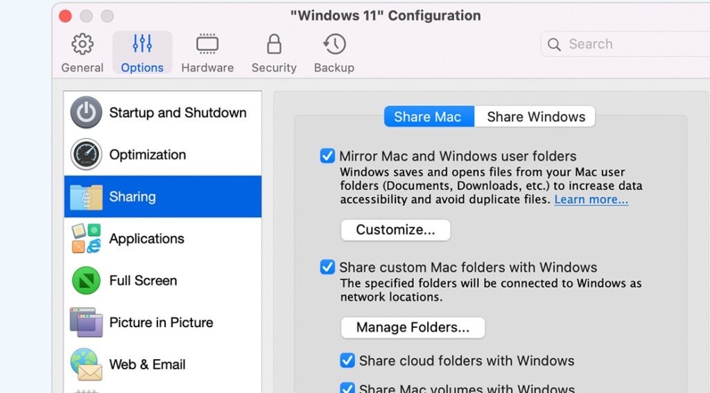 Parallels Desktop 18 drag drop
