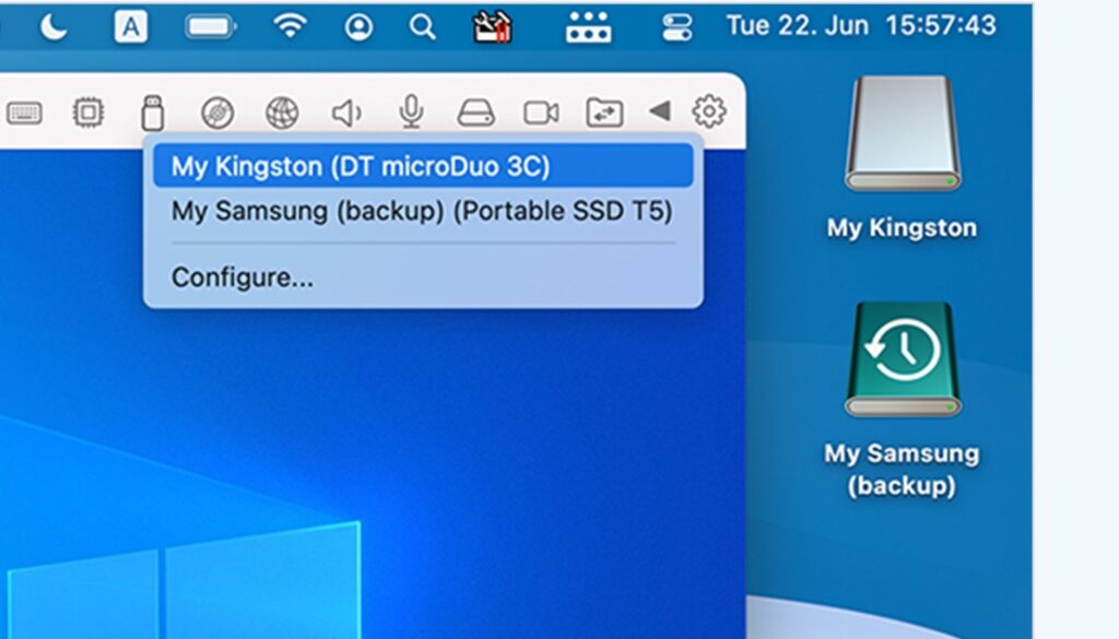 Parallels Desktop 18 usb