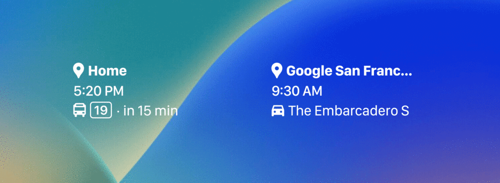 individual widgets Maps 1