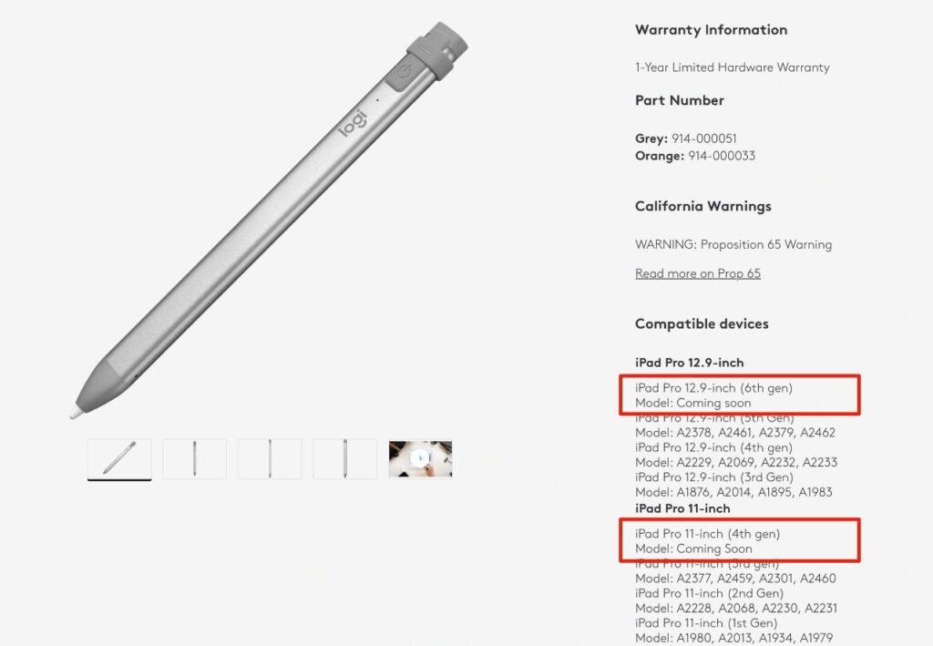 ipad Crayon Listing