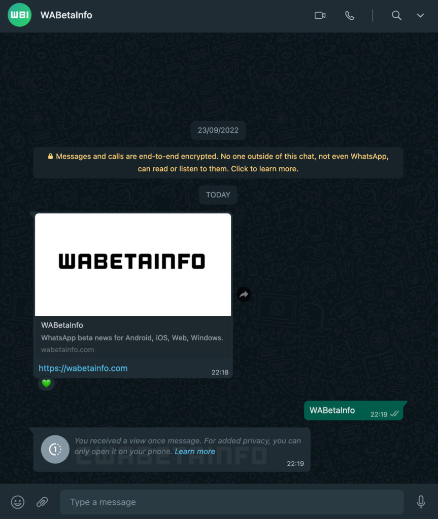 desktop whatsapp once