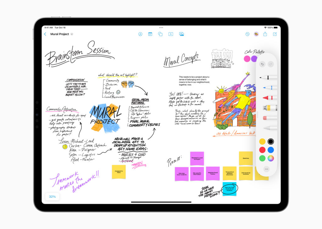 Apple Freeform Markup