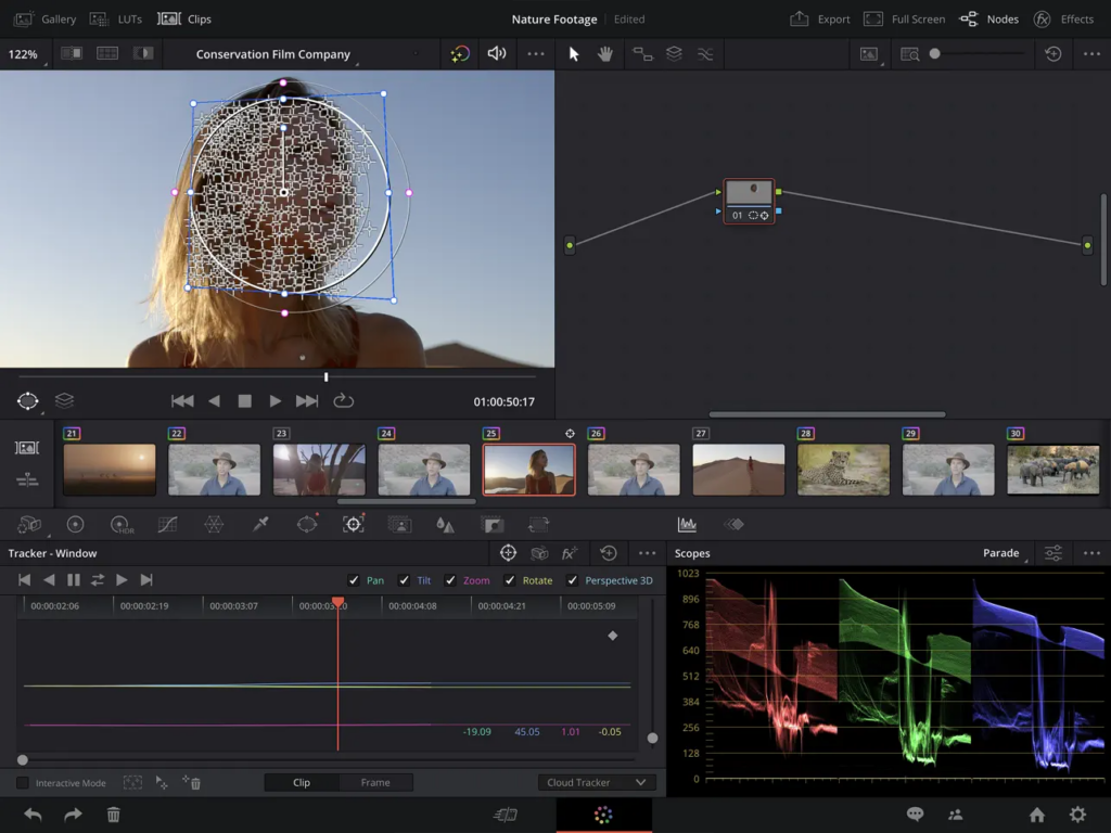 DaVinci Resolve for iPad 2