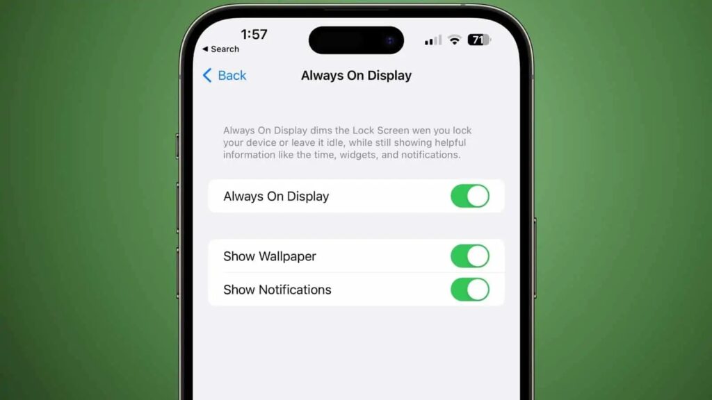 always on display options 1