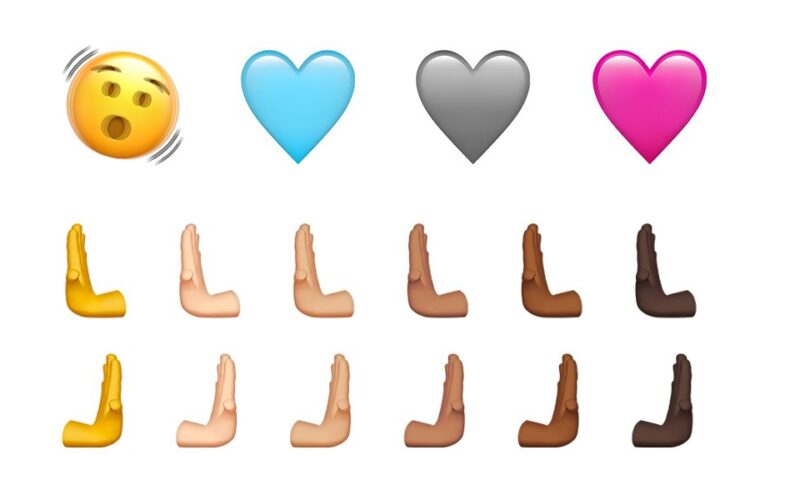 Emojipedia iOS 16 4 New Smiley Hearts Hands