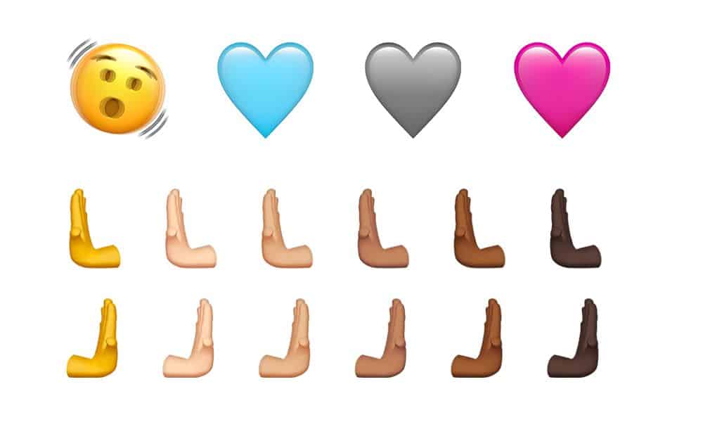 Emojipedia iOS 16 4 New Smiley Hearts Hands