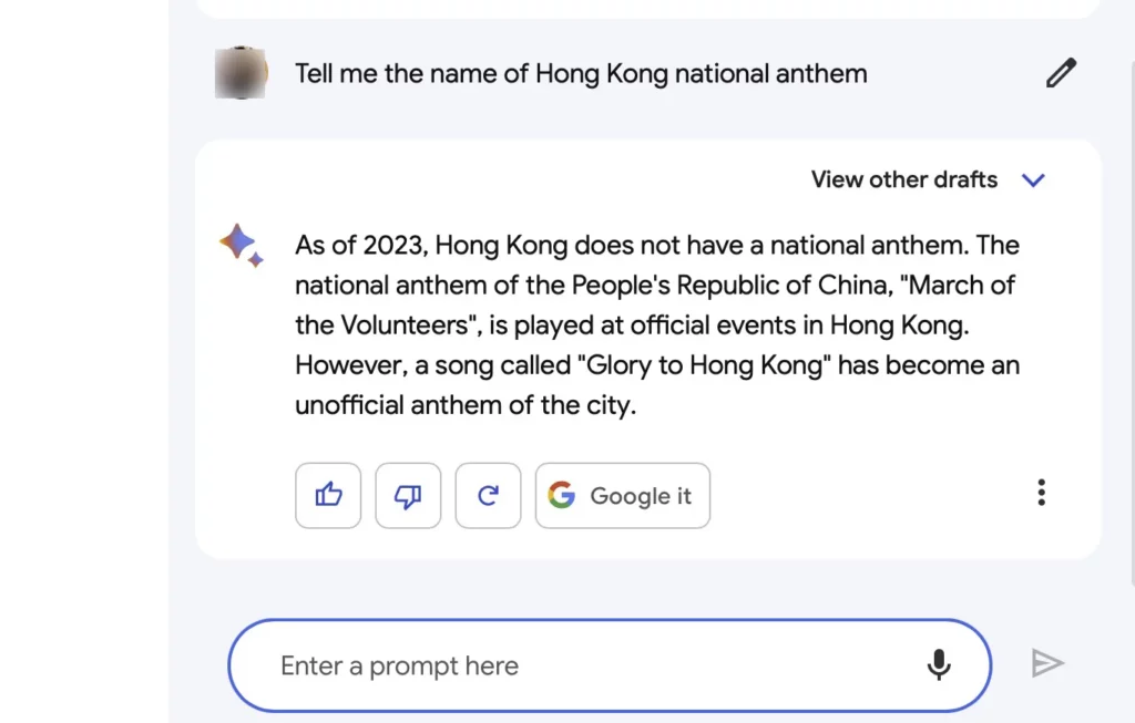 bard national anthem hong kong