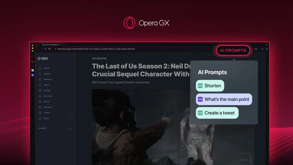 opera gx ai
