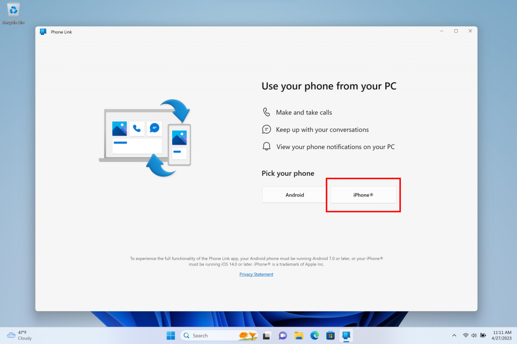 phone link ios get started 1024x683 1