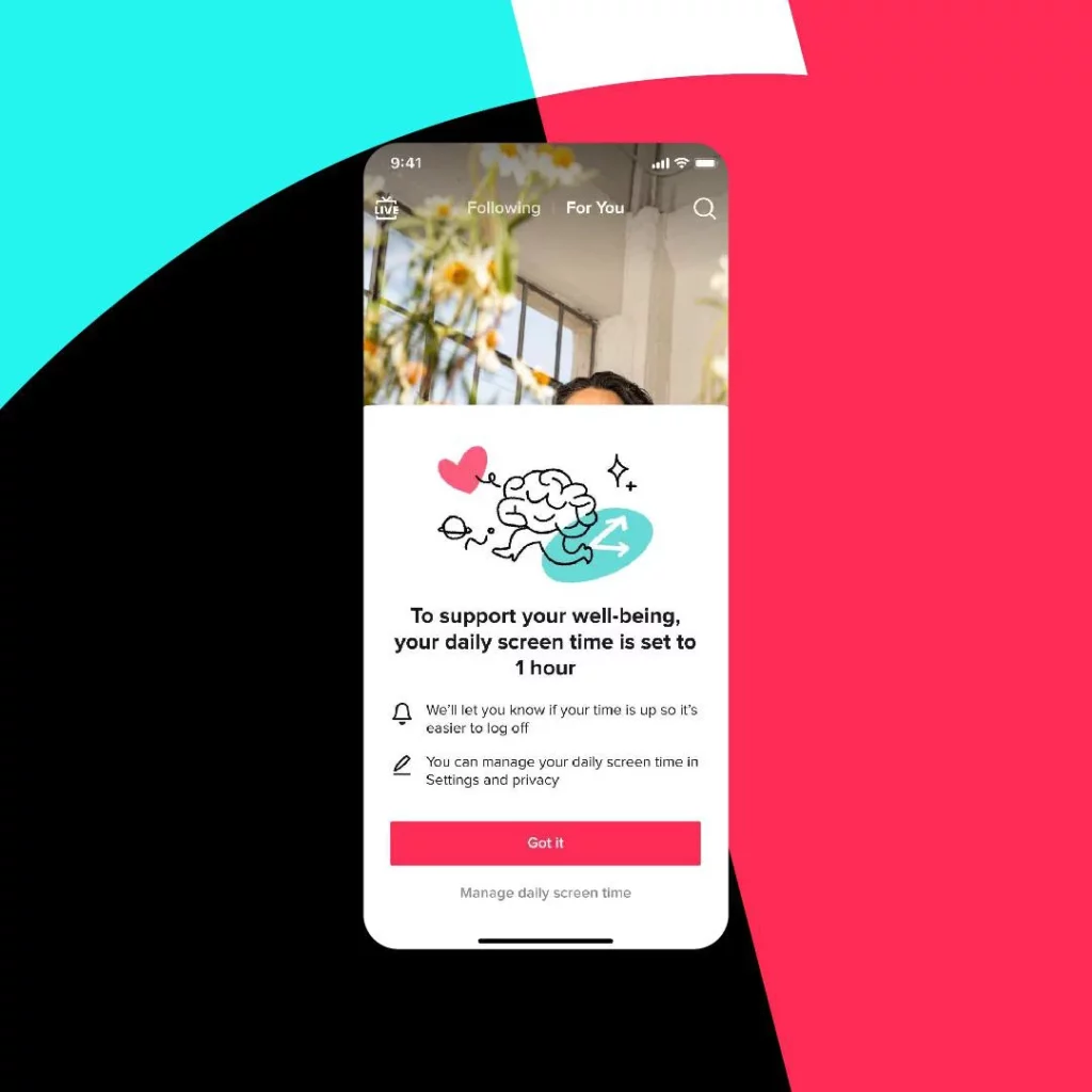 TikTok 宣佈 18 歲以下用戶強制實施 60 分鐘的時間限制