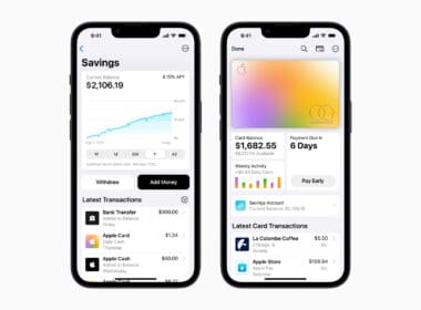 Apple card saving