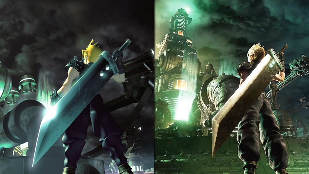 final fantasy vii key art 97 vs 2020