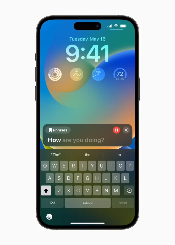 Apple accessibility Lock Screen Live Speech inline.jpg.large 2x