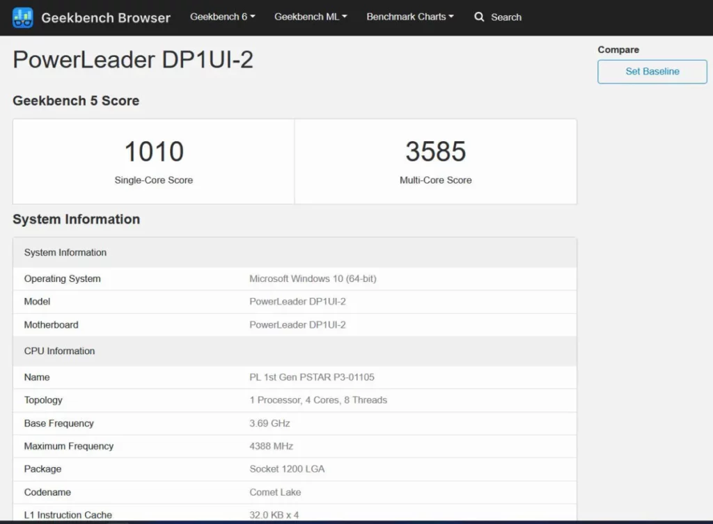 Powerstar geekbench