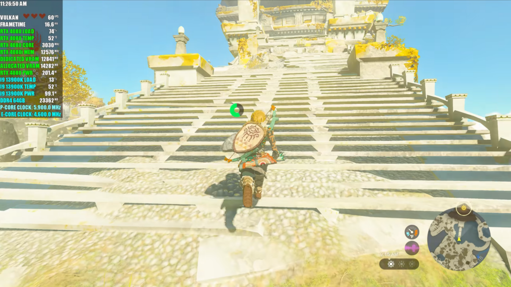RTX 4080 13900K The Legend Of Zelda Tears Of The Kingdom 8K 60fps Mod Yuzu 15 10 screenshot