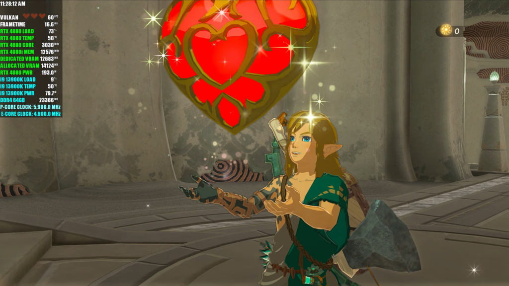 RTX 4080 13900K The Legend Of Zelda Tears Of The Kingdom 8K 60fps Mod Yuzu 16 32 screenshot