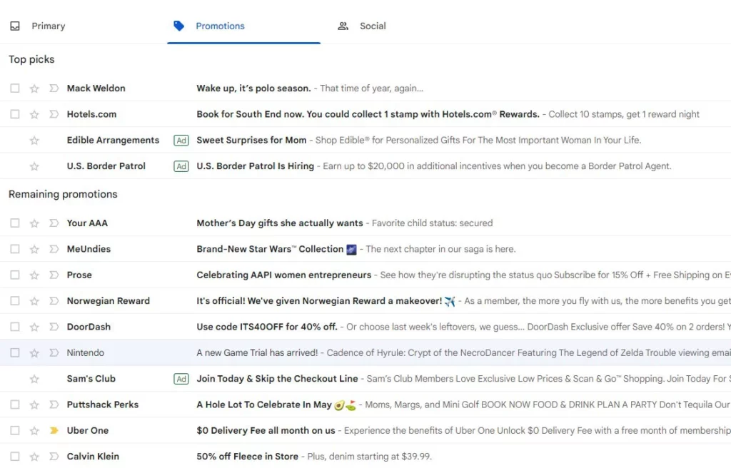 gmail ads