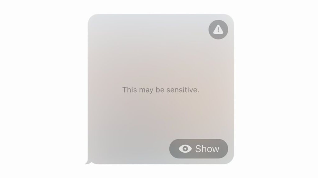 iOS 17 Sensitive