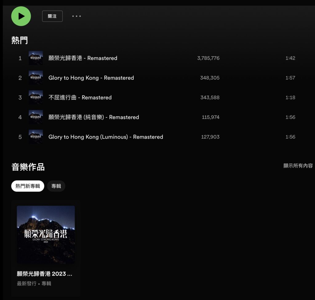 spotify glory