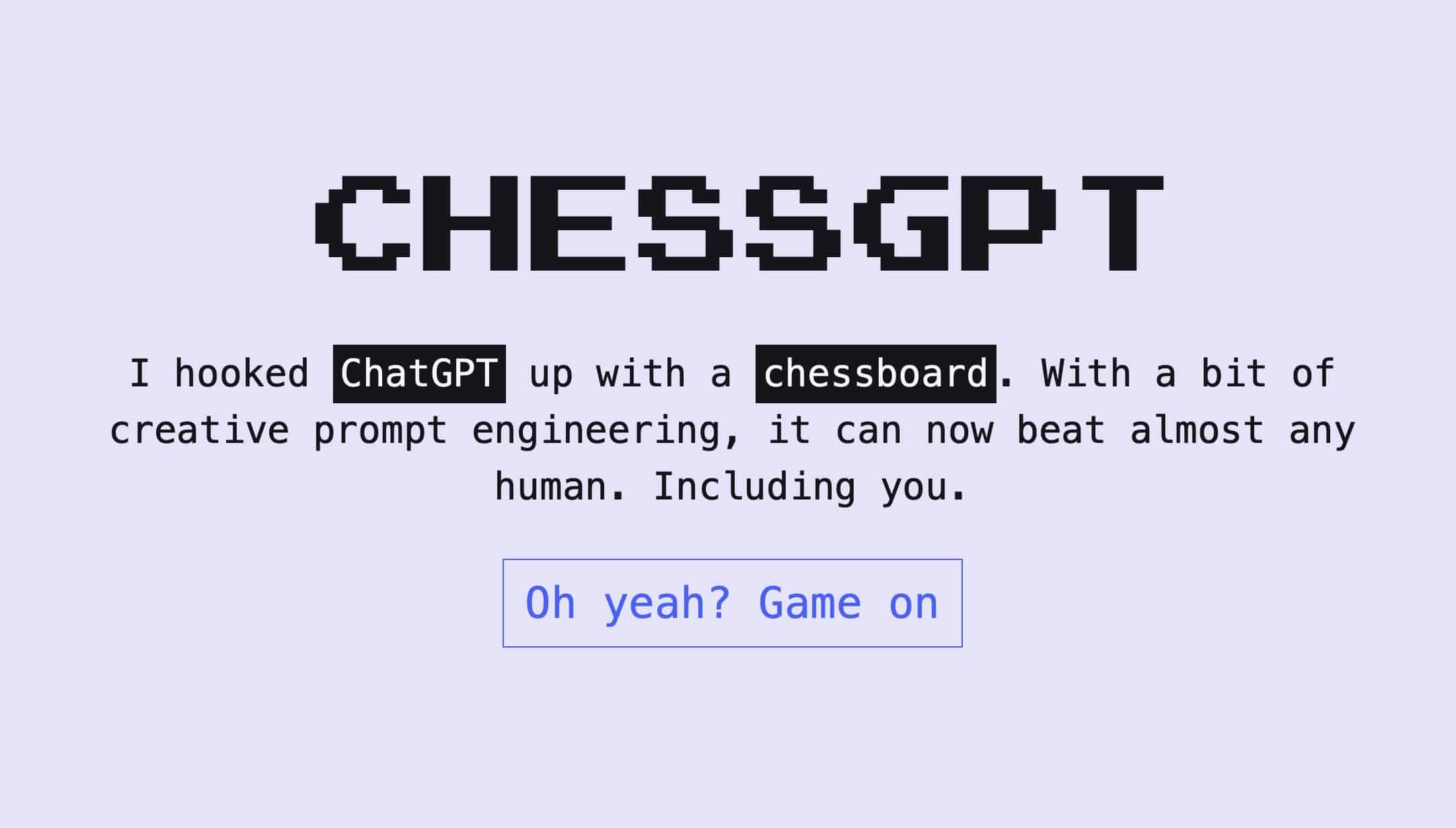 Chess Gtp 跟 ChatGPT 下棋誰會較強?快與 CHESSGPT 來一局吧! - 流動日報