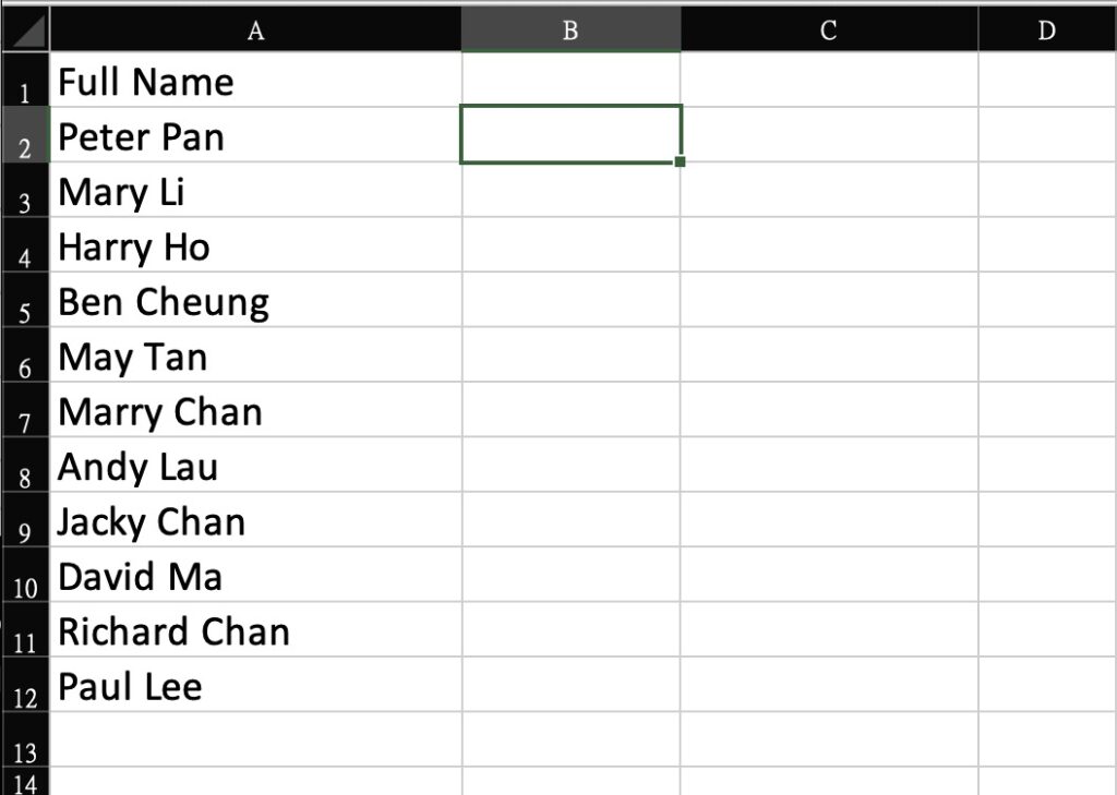 excel ctrl e step0