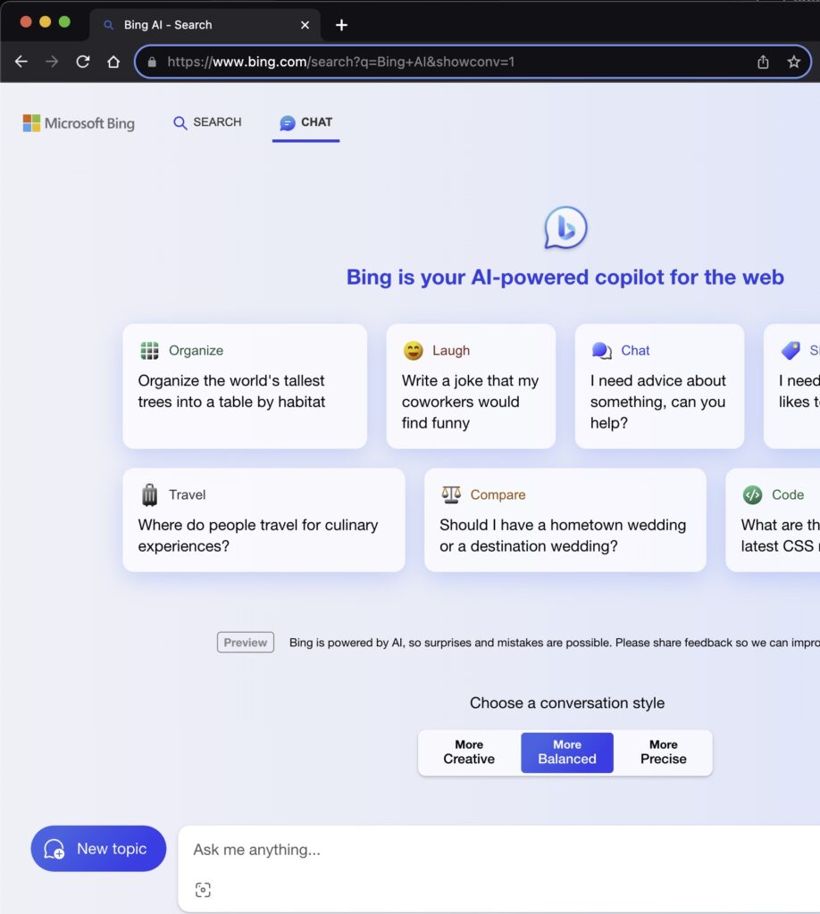 bing chat chrome