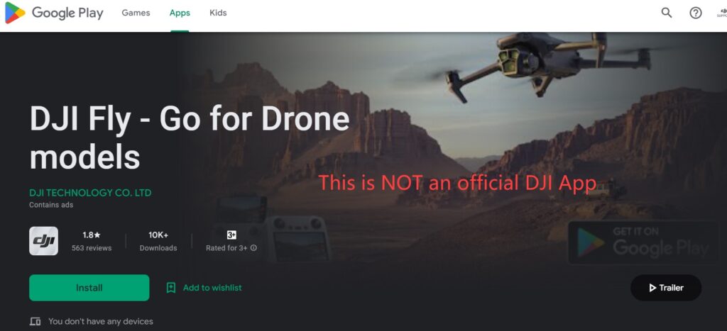dji not official