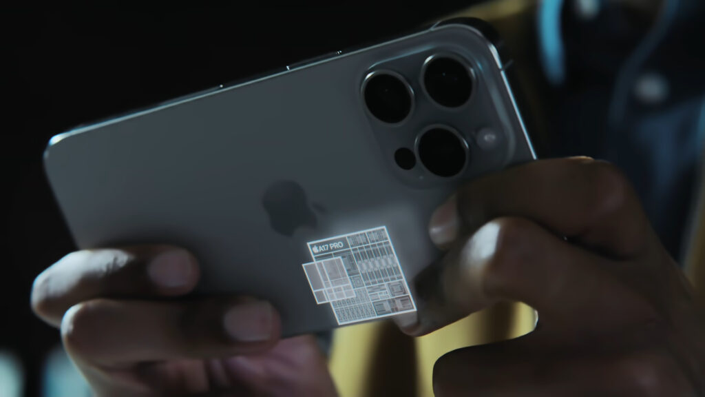 A17 Pro inside iPhone 15 Pro