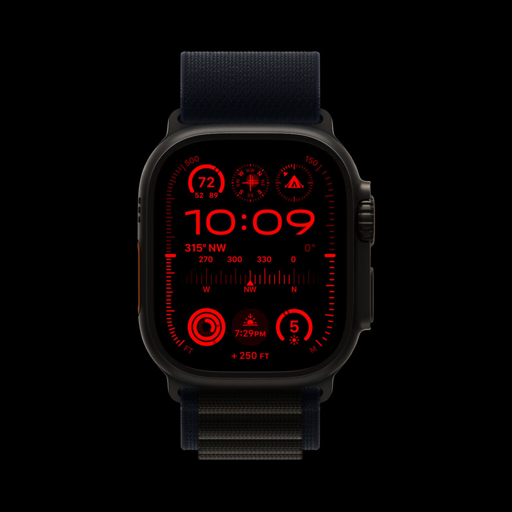 Apple Watch Ultra 2 Modular Ultra Watch Face Night Mode 230912