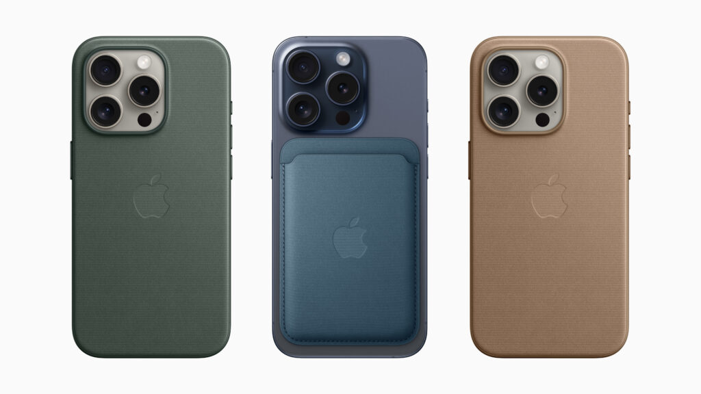 Apple iPhone 15 Pro lineup FineWoven Cases and Wallet with Magsafe 230912