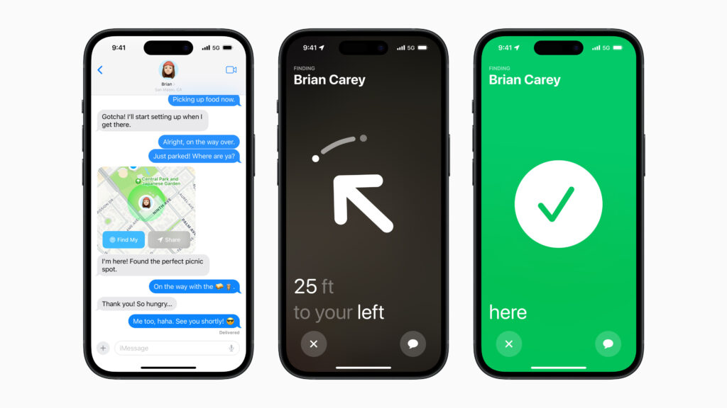 Apple iPhone 15 lineup Precision Finding 3 up 230912