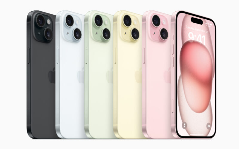 Apple iPhone 15 lineup color lineup geo 230912