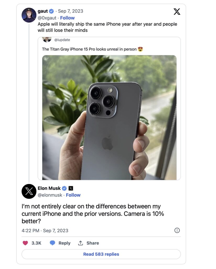 elon iphone