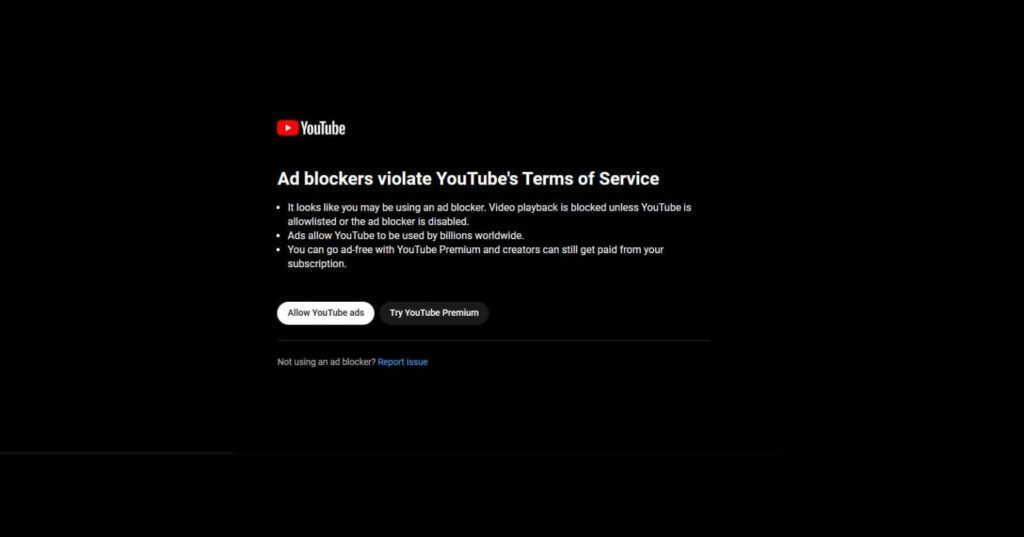edge youtube ban