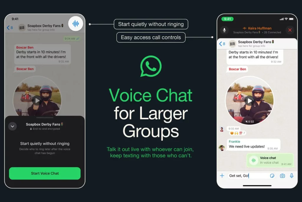 whatsapp group voice