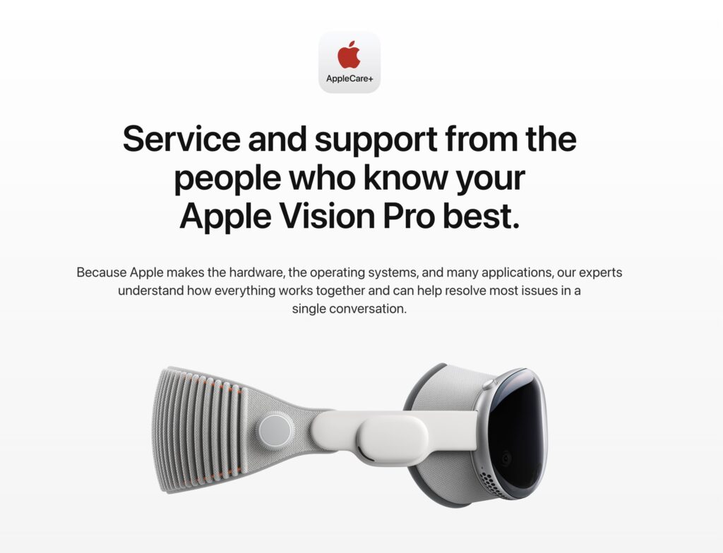 visionpro applecare