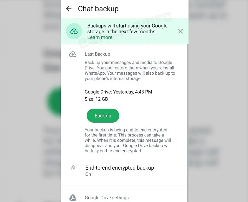 whatsapp stroage alert