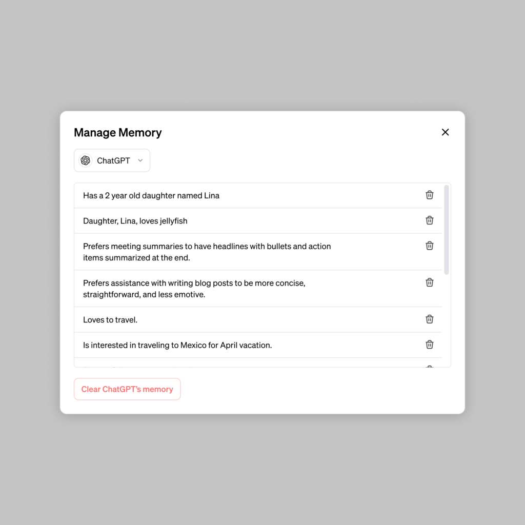 memory and new controls for chatgpt