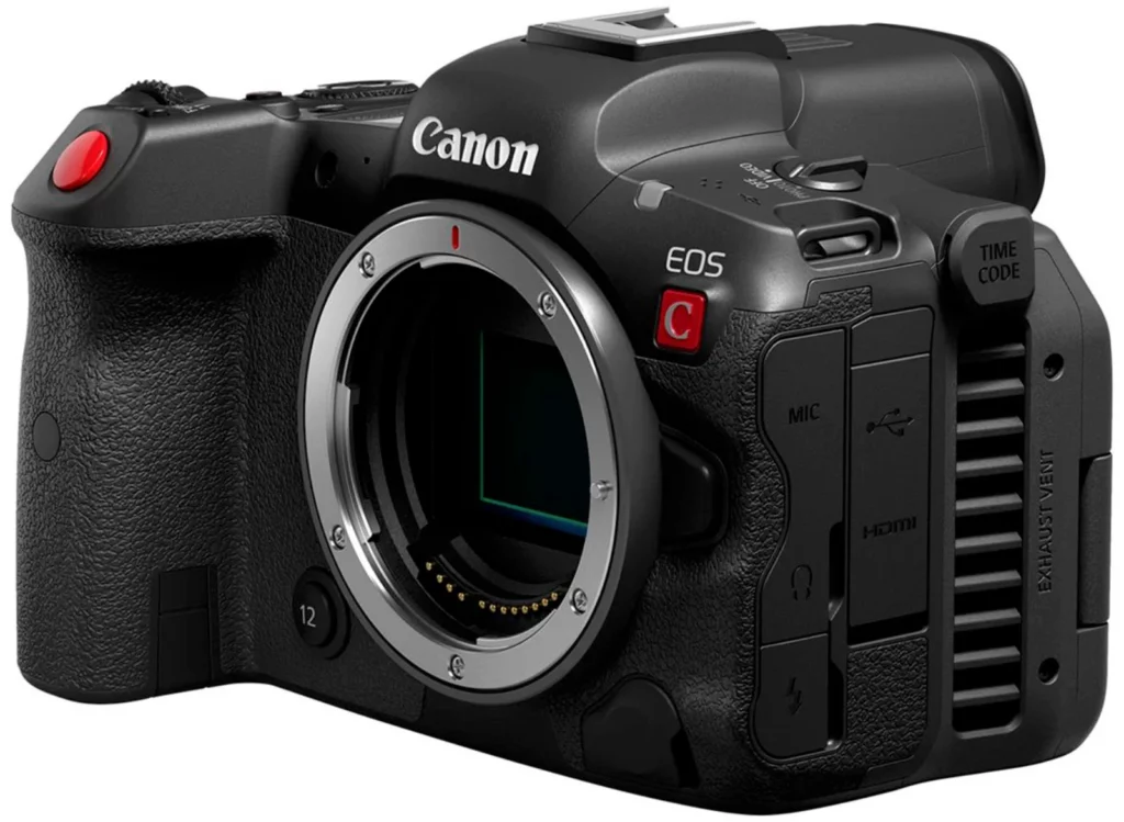 canon eos r5c pshot side angle