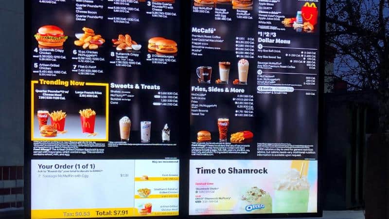 McDonalds drive thru