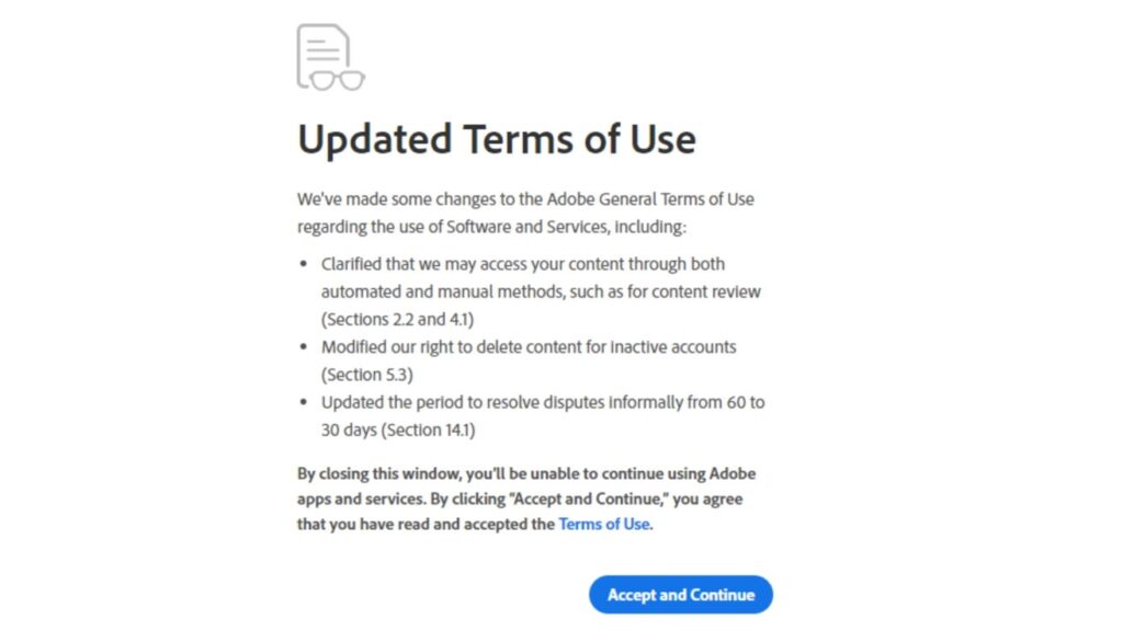 adobe agreemenet