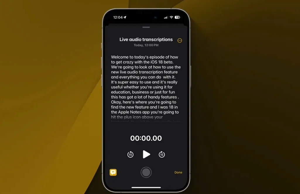 notes voice to