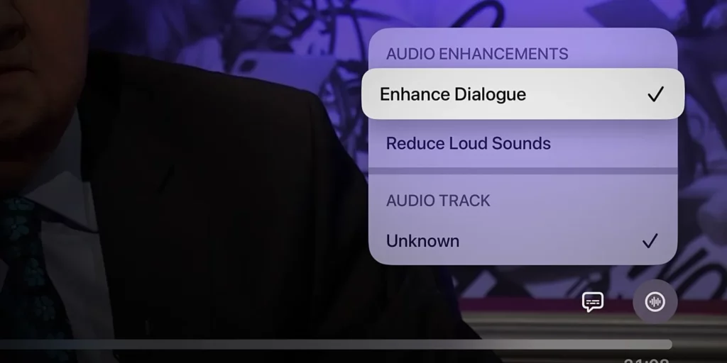 tvos 17 enhance dialogue