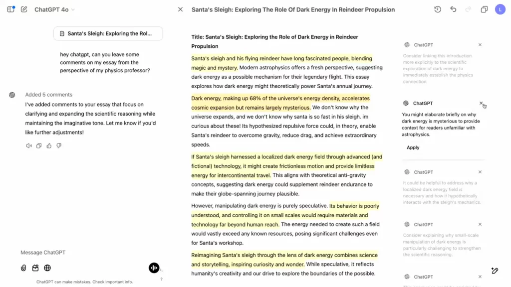Canvas—12 Days of OpenAI Day 4 8 14 screenshot