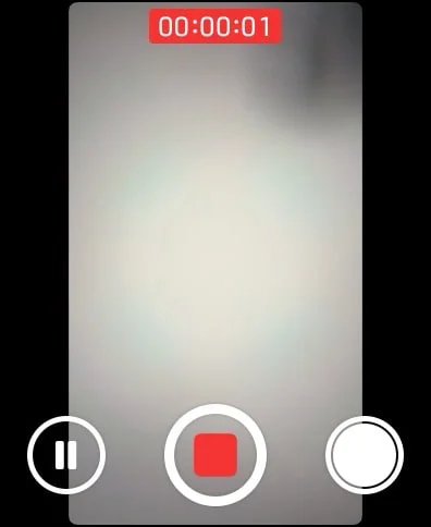 watchos record video pause