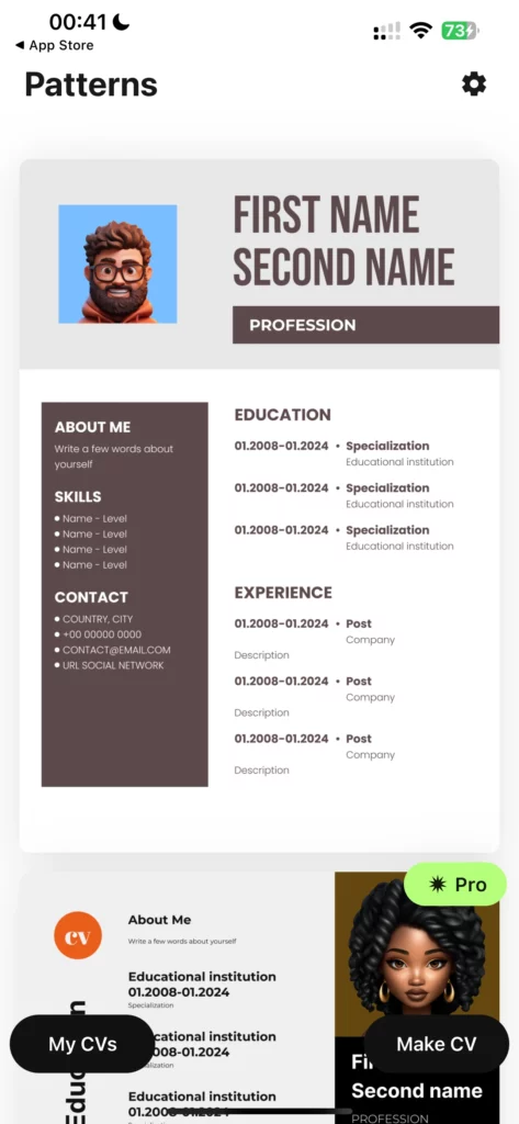 CV Maker & Resume Builder app