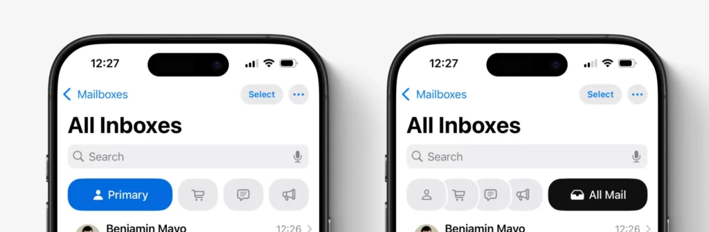 compare mailapp