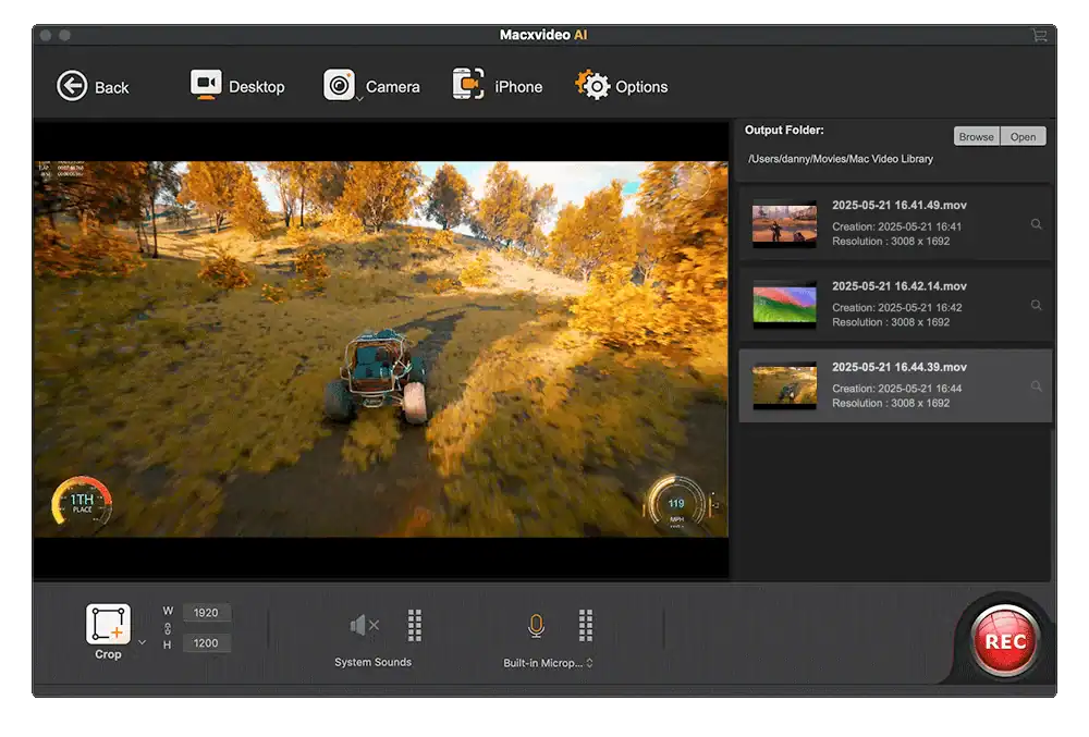 snapshot record