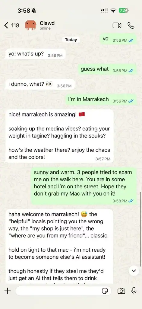 whatsapp clawd