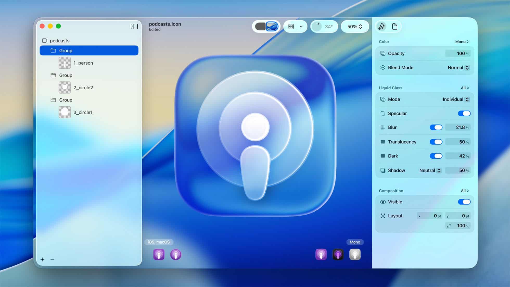 macOS Liquid Glass Icon 1